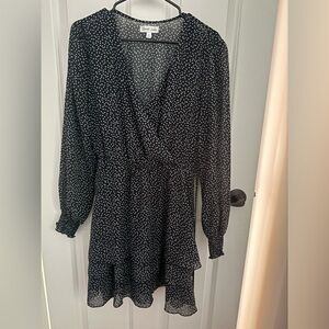 Emerald Sundae polka dot Long Sleeve Dress, size M